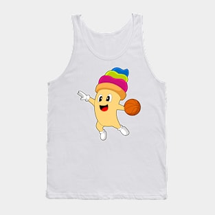 Ice cream Basketball player Basketball Tank Top